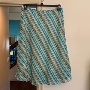 DFA - L multi colored striped skirt midi length